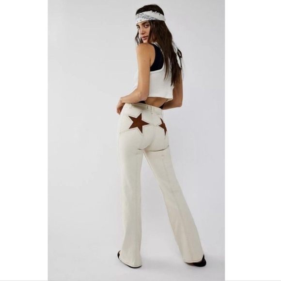 We The Free | Free People Women’s Firecracker Flare Jeans Size 32 Boho Rodeo - Picture 1 of 11